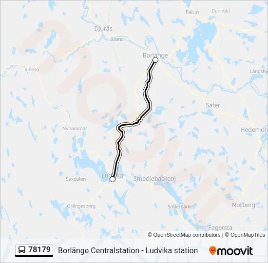 78179 Bus Line Map