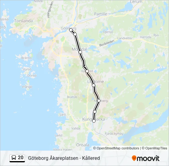 20 Bus Line Map