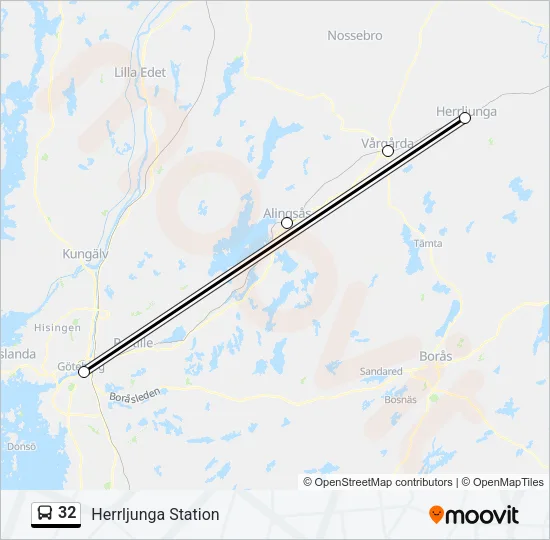 32 Bus Line Map