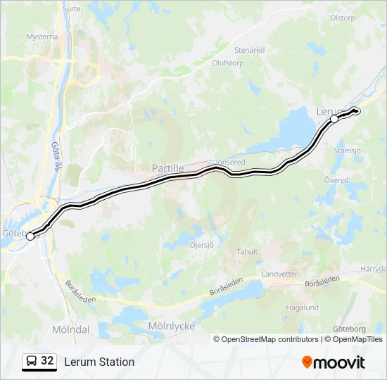 32 Bus Line Map
