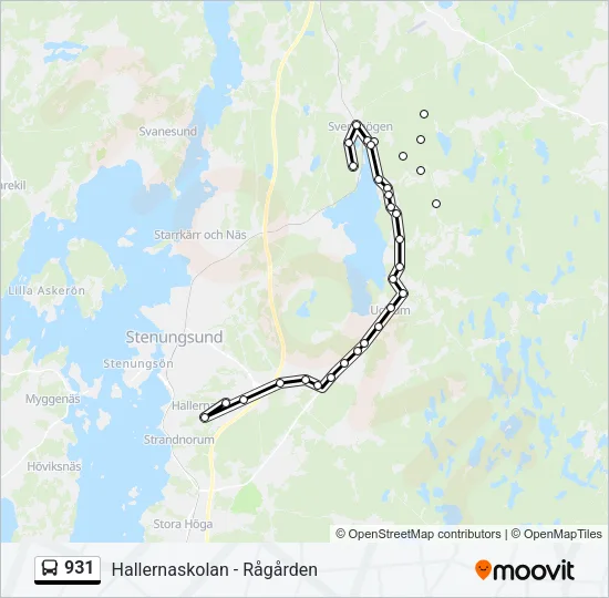 931 Bus Line Map