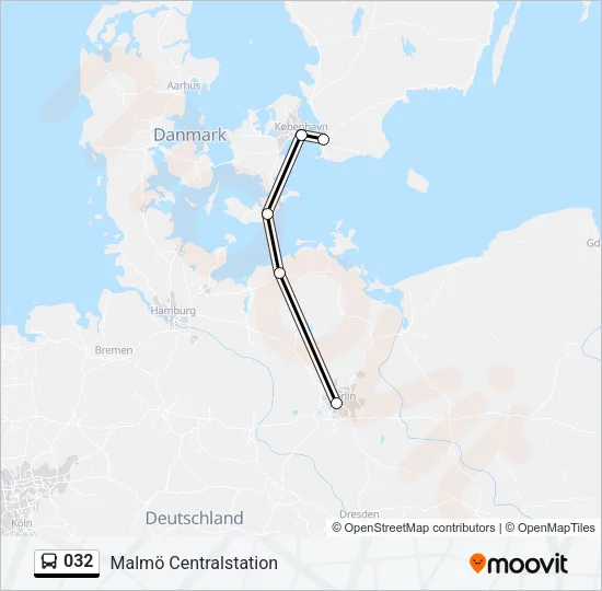 032 Bus Line Map