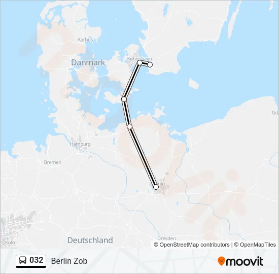 032 Bus Line Map
