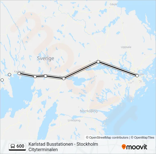 600 Bus Line Map