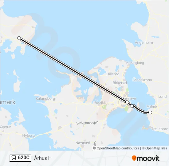 620C Bus Line Map