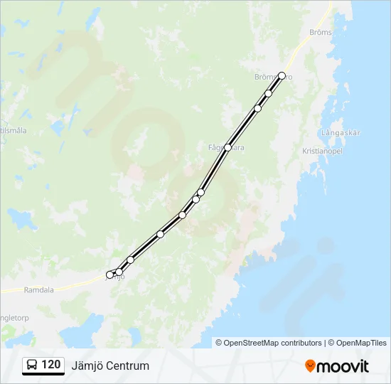 120 Bus Line Map