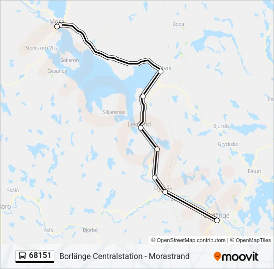 68151 Bus Line Map