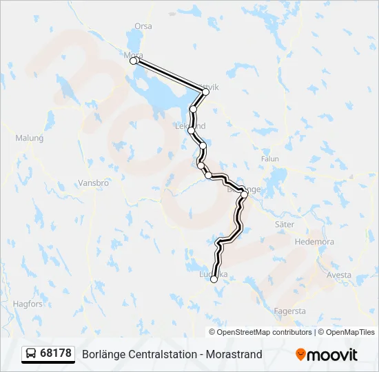 68178 Bus Line Map