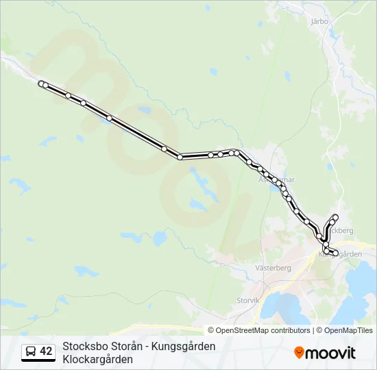 42 Bus Line Map