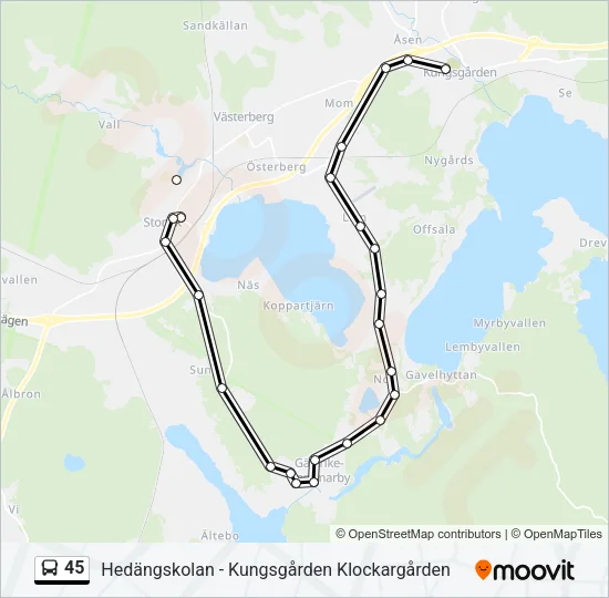 45  Line Map