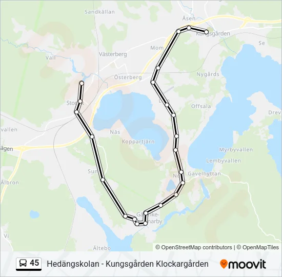 45  Line Map
