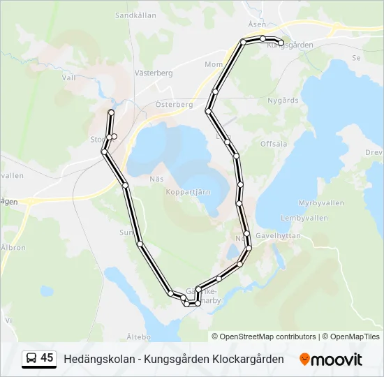 45  Line Map