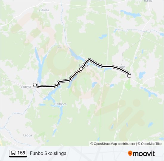 159 bus Line Map