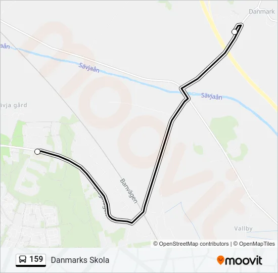 159 Bus Line Map