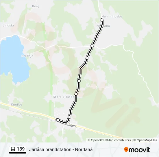 139 Bus Line Map