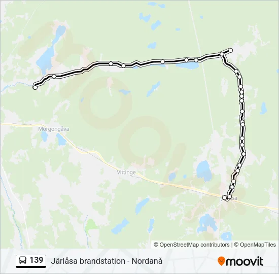 139 Bus Line Map