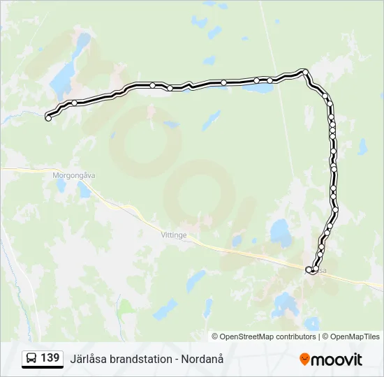 139 Bus Line Map