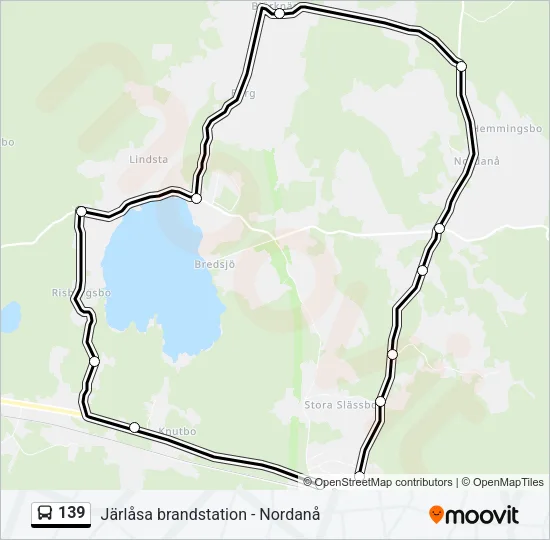 139 Bus Line Map
