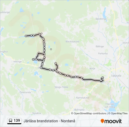 139 Bus Line Map