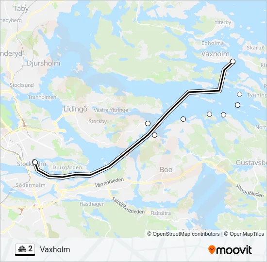 2 Ferry Line Map