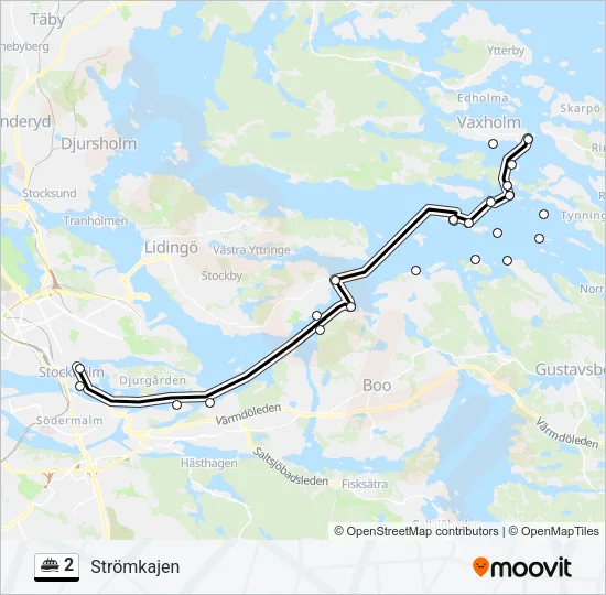 2 Ferry Line Map
