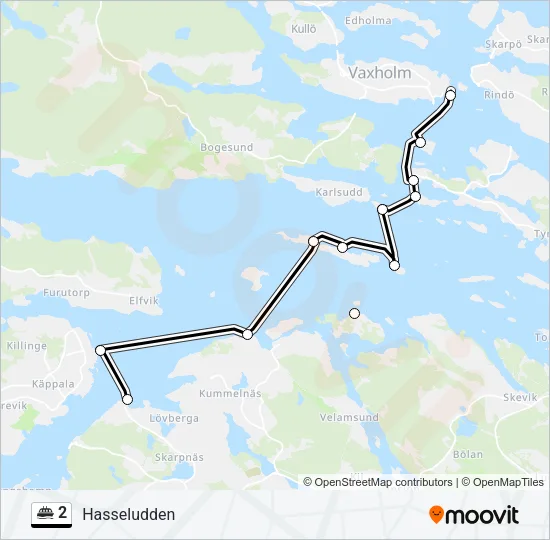 2 Ferry Line Map