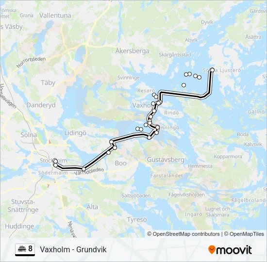 8 Ferry Line Map