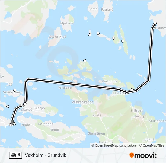 8 Ferry Line Map