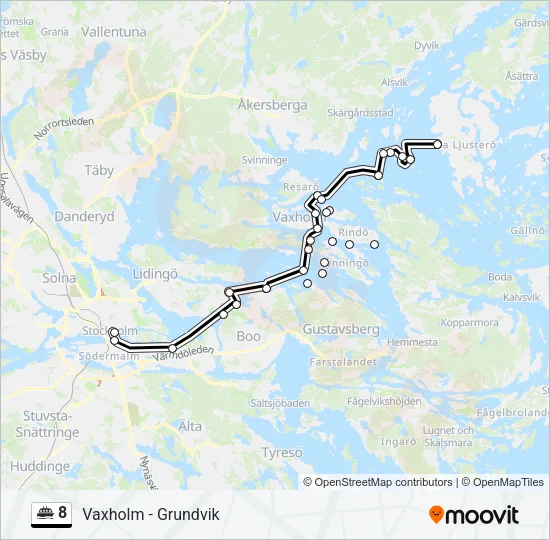 8 Ferry Line Map