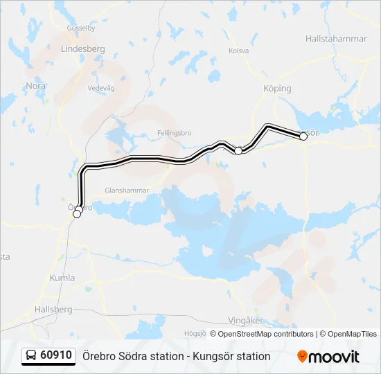 60910 Bus Line Map