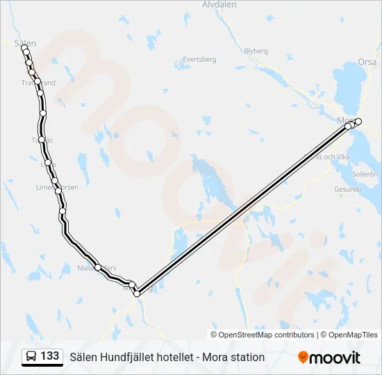 133  Line Map