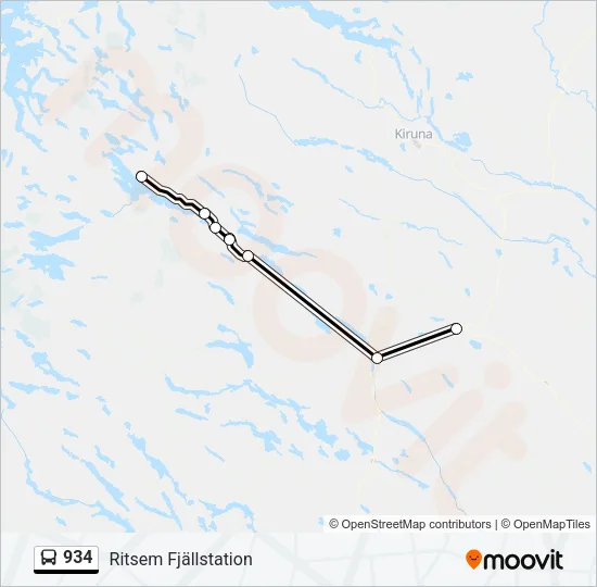 934 Bus Line Map