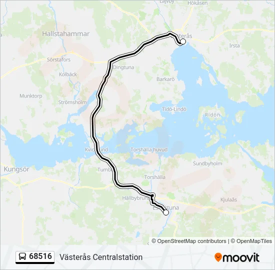 68516 Bus Line Map