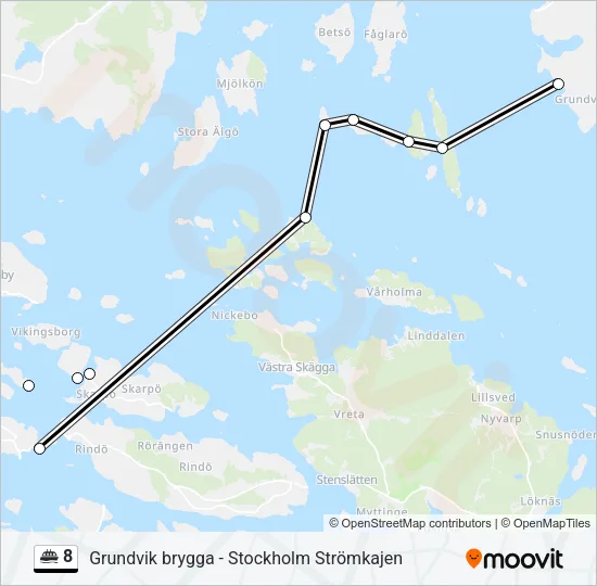 8 Ferry Line Map