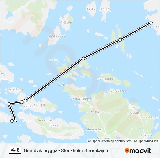 8 Ferry Line Map
