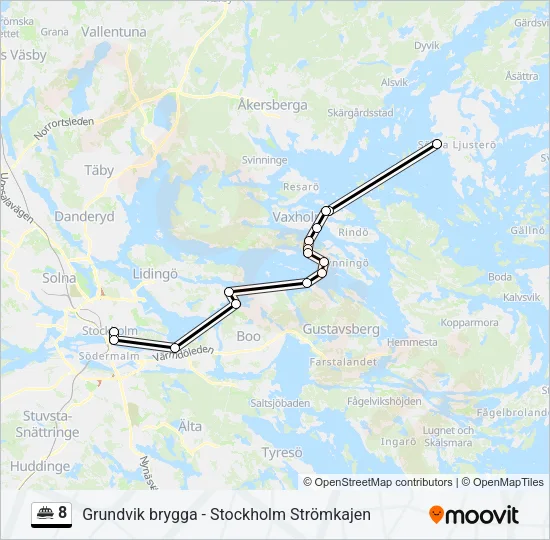 8 Ferry Line Map