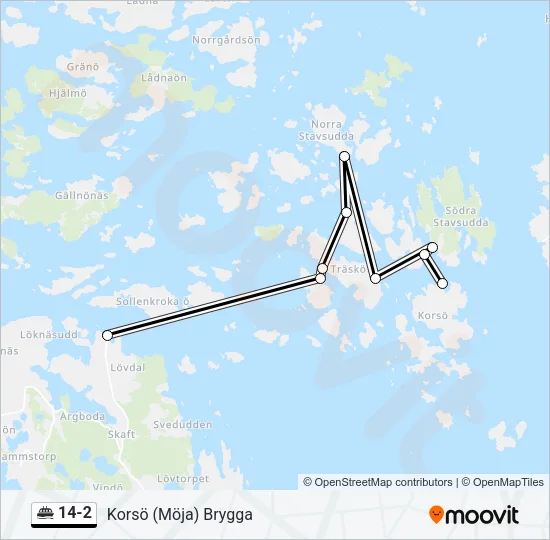 14-2 Ferry Line Map