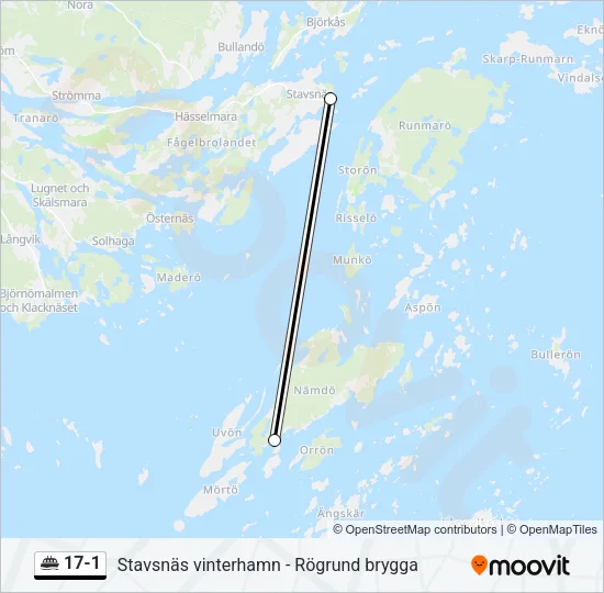 17-1 Ferry Line Map