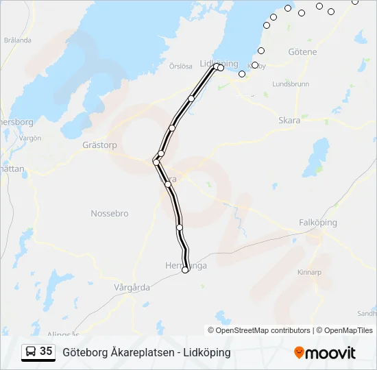 35 Bus Line Map