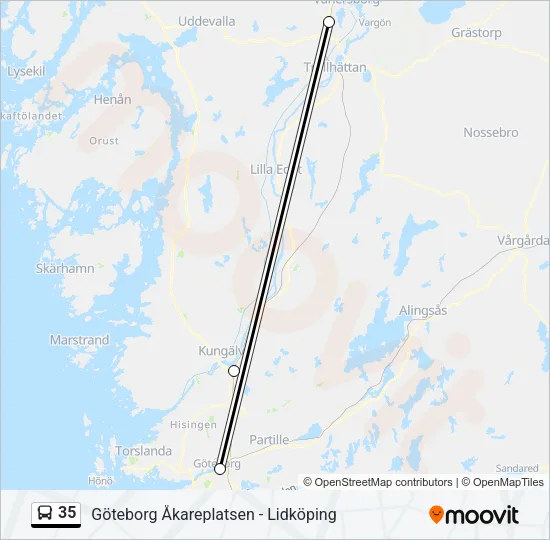 35 Bus Line Map