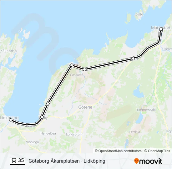 35 Bus Line Map