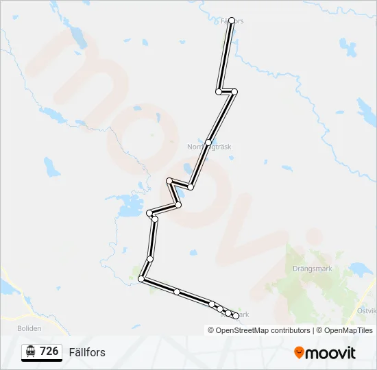 726 Cable Car Line Map
