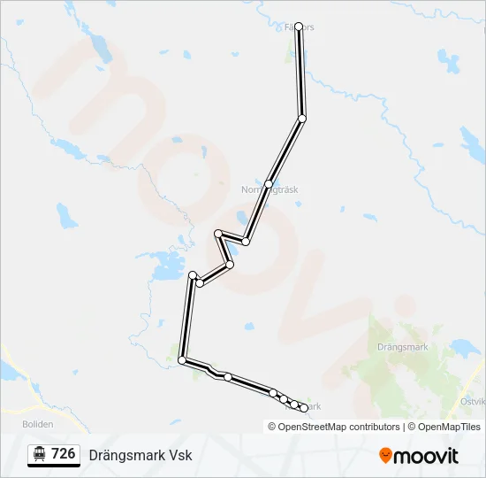 726 Cable Car Line Map