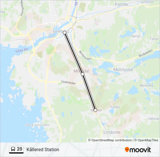 20 Bus Line Map