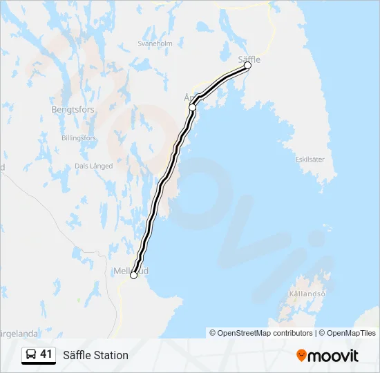 41 Bus Line Map