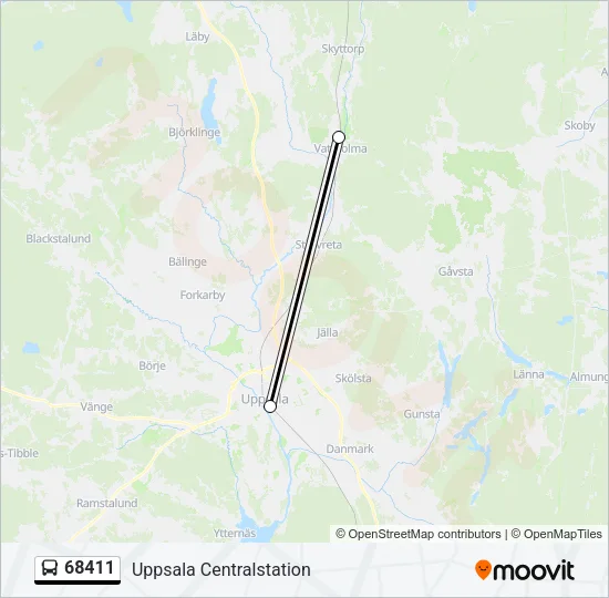 68411 Bus Line Map
