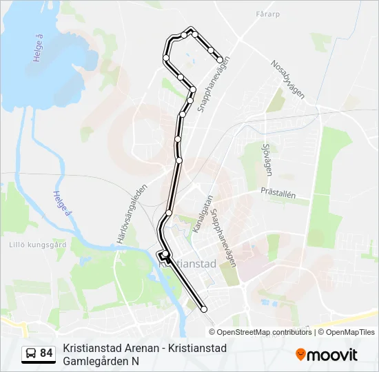 84 Bus Line Map