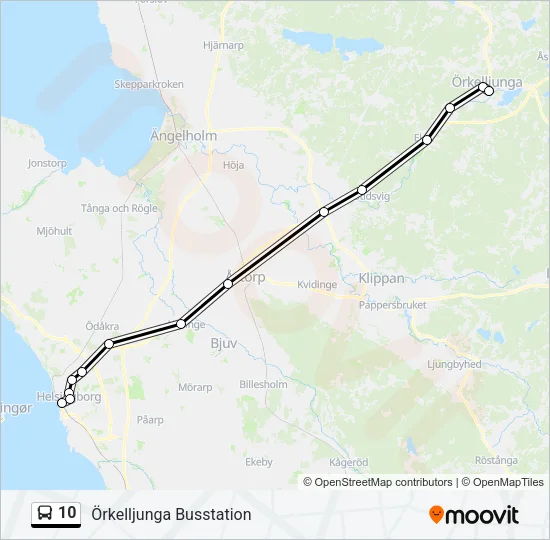 10 Bus Line Map