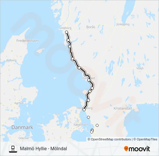 ÖRESUNDSTÅG  Line Map