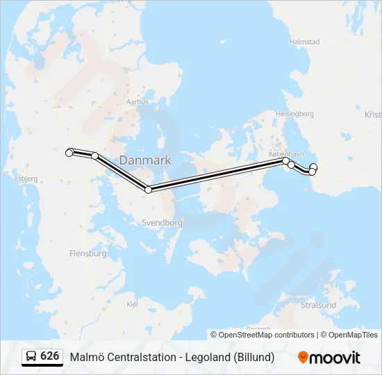 626 Bus Line Map